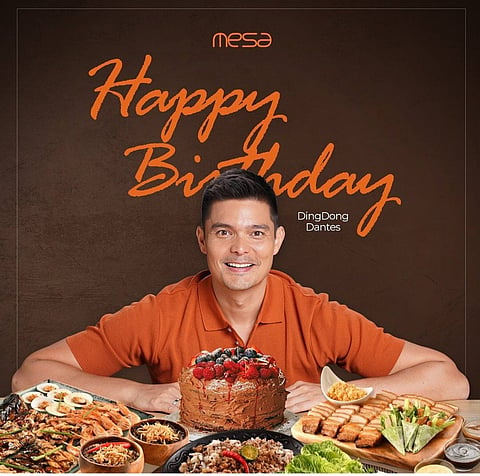 Dingdong Dantes at table