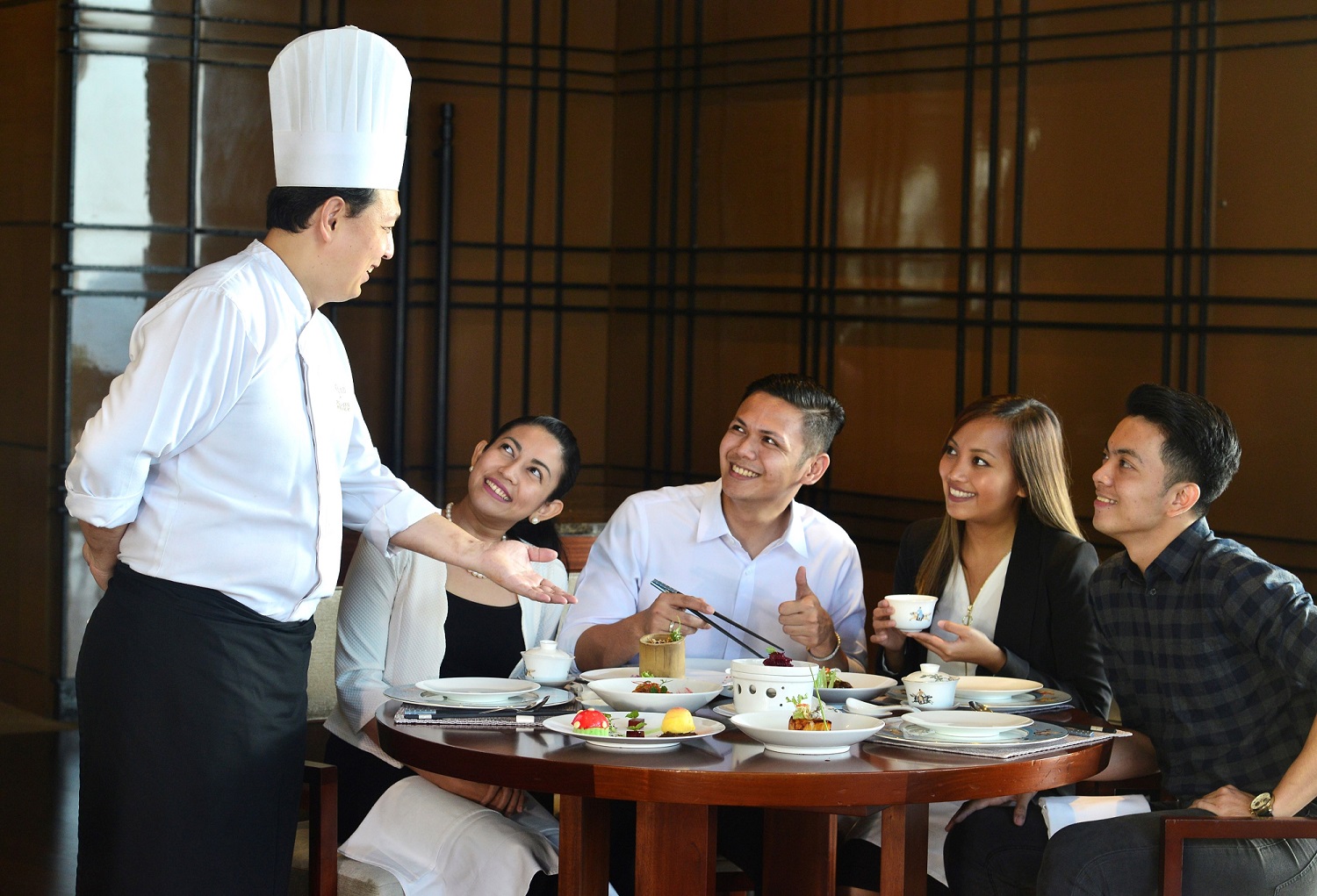 Dining at Conrad Manila’s China Blue. 