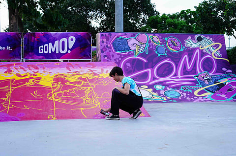 GOMO Skate Park at Circuit Makati. | PHOTOGRAPH COURTESY OF GOMO