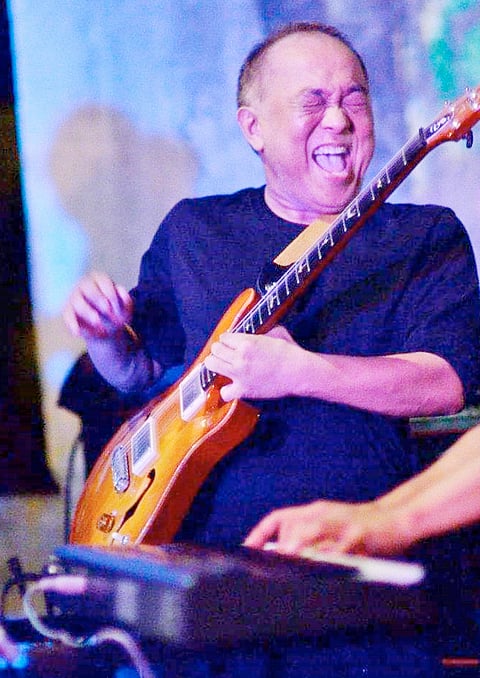GABE Ascalon: Showman with  a distinct guitar tone. | photograph courtesy of Bob Cosculuella