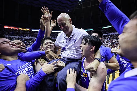 Photograph by Rio Deluvio for the Daily Tribune @tribunephl_rio
Tab Baldwin insists Season 85’s UAAP title is extra-special.