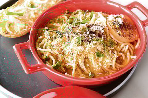 PHOTOGRAPH COURTESY OF cinema '76 Café
All-tomato Pasta.