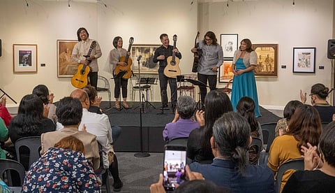 String quartet, soprano in a Filipino benefit concert