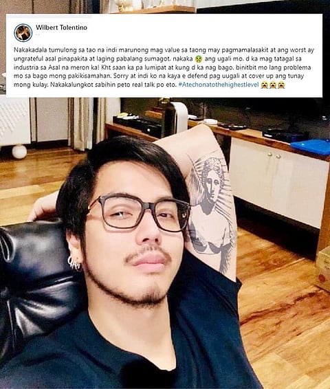 (Photo from Wilbert Tolentino / Facebook)