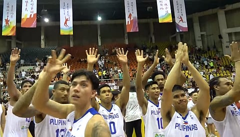 Gilas Pilipinas are aching to get back at Senegal. (Screen grabbed from One Sports)