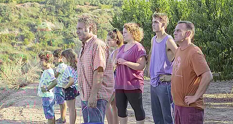 Jordi Pujol Dolcet, Xènia Roset, Anna Otin, Ainet Josep Abad Albert Bosch Josel and Isaac Rovira in ‘Alcarràs.’ | PHOTOGRAPHS courtesy of the spanish film festival