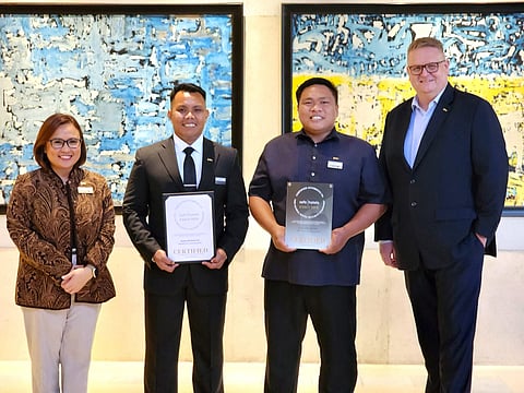 Photographs courtesy of Radisson Blu Hotel Cebu
(From left) Director of operations Toni Sitchon, security manager Erwin Joseph Calupig, assistant security manager John Aguinaldo and general manager Marko Janssen.