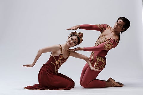 Monica Gana as Sita with Ronelson Yadao as Rama Photo by Jojo Mamangun. | PHOTOGRAPH COURTESY OF CCP