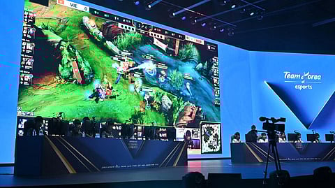 For South Korean men, winning gold in any sport at the Asian Games in Hangzhou comes with an automatic exemption from 18 months in the army. (Photo: Jung Yeon-je / AFP)