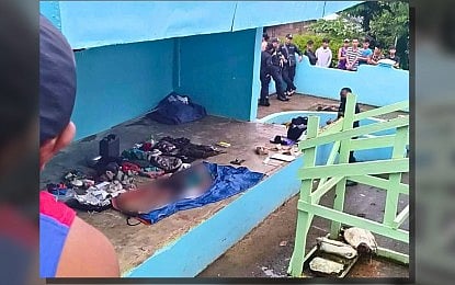 DEATH IN CLASH. The rebel killed during an encounter with government troopers in Catubig, Northern Samar, Thursday (Sept. 14, 2023). There are about 10 army battalions assigned in Samar province as the government heightened its fight against communist insurgents. (Photo courtesy of Nicelle Mupas-Lucapa)