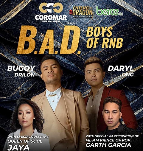 THE ‘B.A.D. Boys of R&B’ concert tour will start in Nevada, USA.