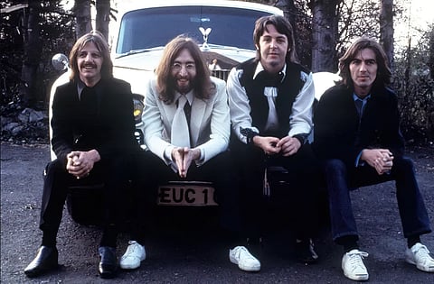 RINGO Starr, John Lennon, Paul McCartney and George Harrison. | photograph courtesy of SPOTIFY