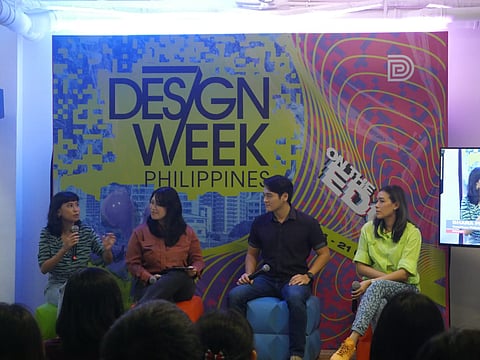 Design Week panelists (from left) Shara Francisco, Maine Manalansan, Aldrich Tan and Liliana Manahan. | Photographs courtesy of Design Center of the Philippines
