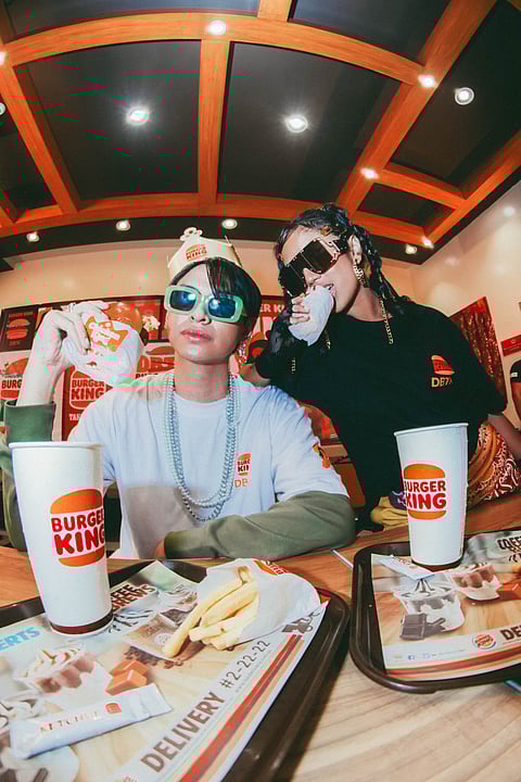 THE partnership was definitely a perfect fit, as sizes XL and XXL were already sold out only within hours of the collection’s release.  

Photograph courtesy of Burger King
