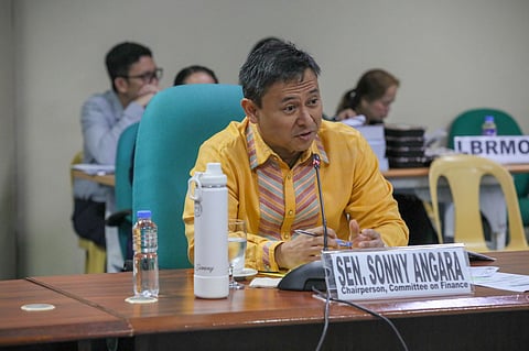 (FILES) Senator Sonny Angara Chairman, Committee on Finance 