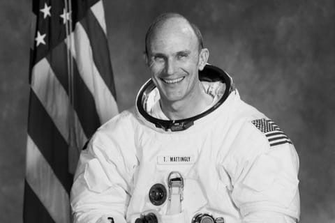 FILE PHOTO: This undated handout picture from NASA shows astronaut Thomas K. "TK" Mattingly. (Photo by Handout / NASA / AFP) 