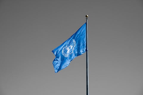 The flag of the United Nations.  📸 United Nations | Facebook.