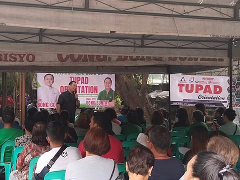 Bong Suntay Tupad Operation project of Senator Christopher Bong Go.(photographs courtesy of Bong suntay)