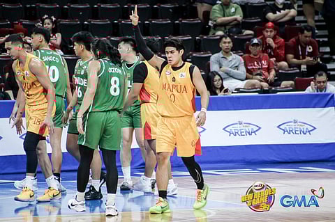 PHOTOGRAPH COURTESY OF NCAA
Clint Escamis shows why he is Mapua’s main man in Season 99 NCAA men’s basketball tournament.