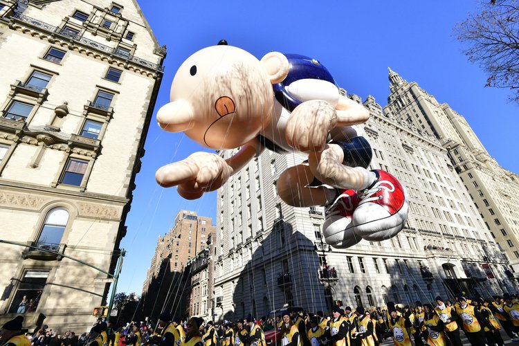 
FILE PHOTO: Diary of a Wimpy Kid balloon by Abrams Books participates in 96th Macy's Thanksgiving Day Parade on 22 November 2022 in New York City. (Photo by Eugene Gologursky/Getty Images for Macy's Inc.)