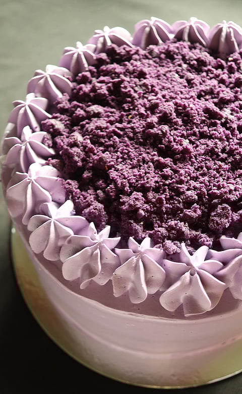 Ube Velvet Cake.