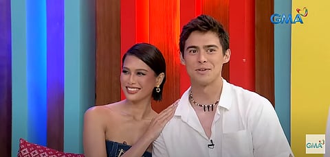 Michelle Dee and Abraham Lawyer. | 📷 Fast Talk with Boy Abunda 