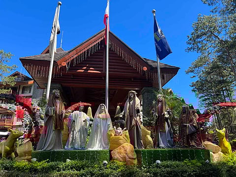 A bigger-than-life Belen at The Manor Camp John Hay Entrance