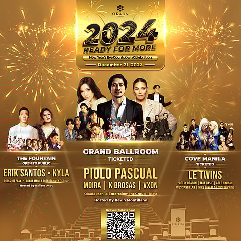2024 Ready for More: Okada Manila’s New Year’s Eve countdown celebration