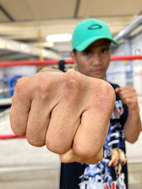 PHOTOGRAPH by nick giongco for the daily tribune
Marlon Tapales feels he knows how to use fear to his advantage as he revs up for the all-important undisputed showdown with Naoya Inoue on 26 December in Tokyo.