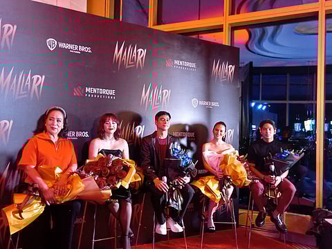  ‘Mallari’ stars Piolo Pascual (third from left), with Gloria Diaz, Janella Salvador, Elisse Joson and Ron Angeles.