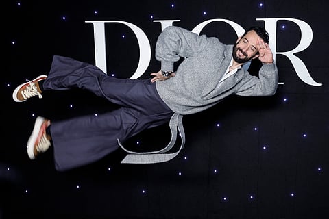 French dancer Mathieu Forget attends the Dior Homme Menswear Ready-to-wear Fall-Winter 2024/2025 collection as part of the Paris Fashion Week, in Paris on 19 January 2024. (Photo by Geoffroy VAN DER HASSELT / AFP)