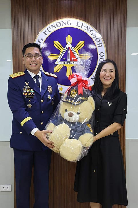Police Brigadier General Redrico Maranan of the QCPD went on a courtesy call to Mayor  Joy Belmonte on 4 January 2024.