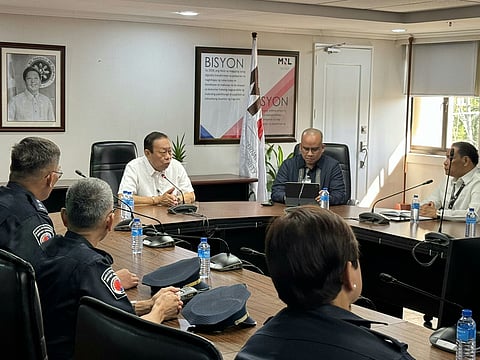 (FILES) GM Eric Jose Castro Ines with the Airport Police Department heads