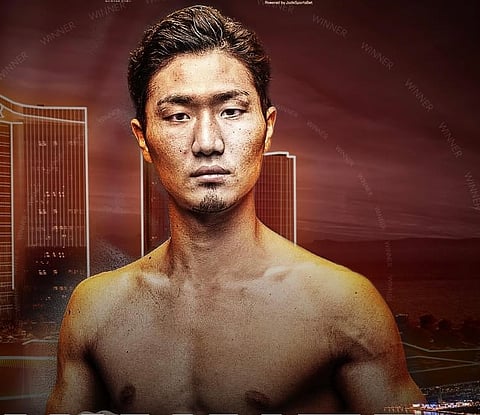 PHOTOGRAPH COURTESY OF Omega Boxing
Keita Kurihara gets back at Filipino Froilan Saludar via an eighth-round knockout Friday night in Cebu City.