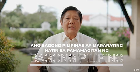 PBBM in Framegrab from Bongbong Marcos | YouTube.