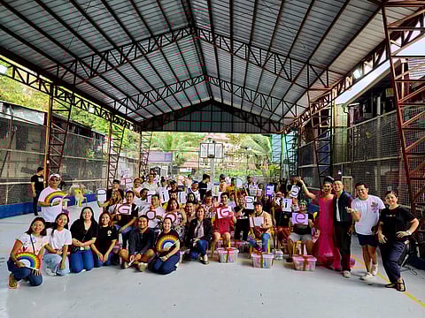 Senior LGBTQ+ residents of barangay of Central, Diliman in Quezon City also received holiday gift packs.