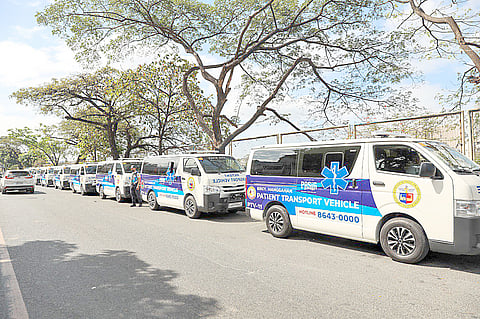 Pasig City barangays get patient transport vehicles
