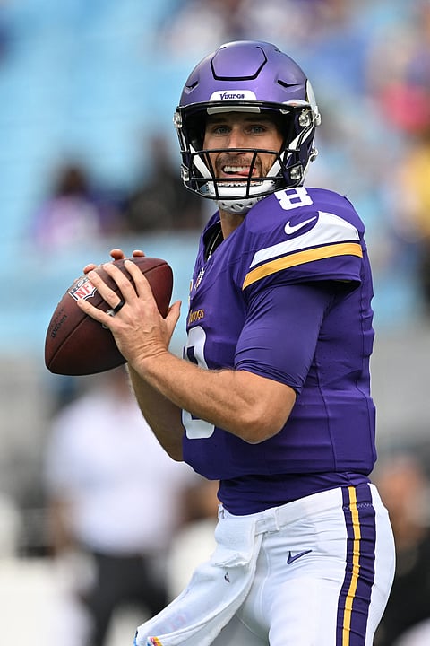 KIRK Cousins will be joining the Atlanta Falcons after signing a four-year deal worth $180 million. | GRANT HALVERSON/AGENCE FRANCE-PRESSE