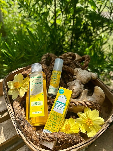 (PHOTOGRAPH COURTESY OF KATINKO)
KATINKO topical products are derived from ginger grown by Aeta farmers in Tarlac.