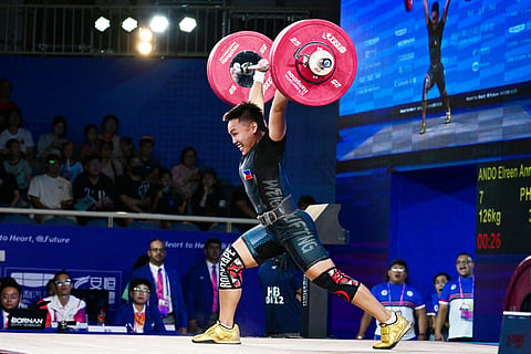 Elreen Ando is taking it nice and easy as she gets ready for the 2024 Paris Olympics. | ISHARA S. KODIKARA/agence france-presse