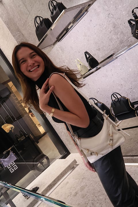 Photographs by Dianne Bacelonia for the Daily Tribune
VOYOU leather shoulder bag.