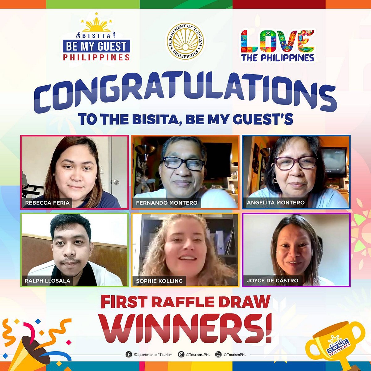 DOT’s ‘Bisita, Be My Guest’ program awards first raffle winners