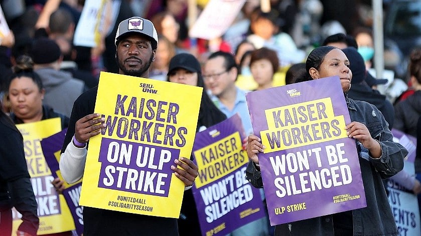 More than 75,000 US health care workers begin 3-day strike