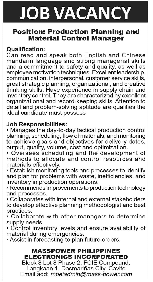 Mass Power Philippines Electronics Incorporated