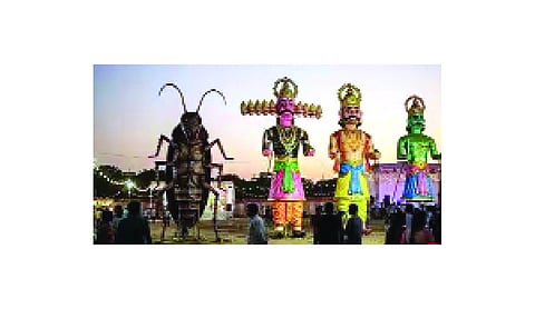 Cockroach effigy to join Ravan’s army at Ramlila