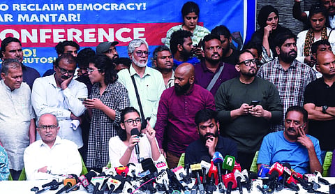 CJP-AISA press conference descends into chaos before march