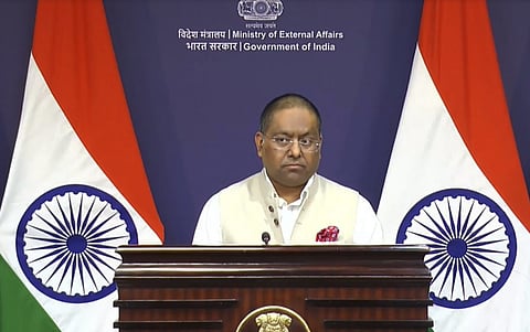 MEA spokesperson Randhir Jaiswal