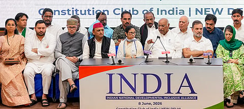 Representational image: INDIA bloc leaders during a press conference.