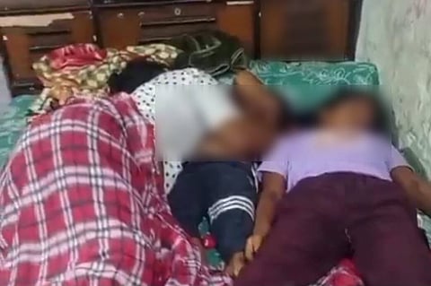 Police investigate the deaths of a couple and their three children in Nagla Shri Padam village in Greater Noida after three of the man’s relatives were arrested in connection with the case.