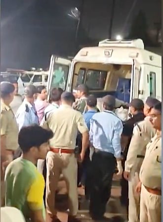 12 killed as a truck runs over devotees near Gwalior’s Sheetla Mata Temple during Navratri.